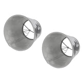 2Pcs Dustproo E14 Bulb Lamp Holder Lampshade Modern Simple Style Table Lamp Shade V1294-YM0703-3119230029311