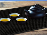 2 Pcs Bar Service Mat Black Waterproof Heat Insulating PVC Bar Countertop Spill Mat 45x30x1cm V1294-YM0512-3118220290311