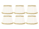 6PCS Fabric Lampshades Cloth Pleated Decorative Lamp Replacement Shade Clip On for Table Wall Lamps V1294-YM0901-3119250002111