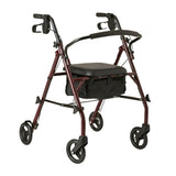 Orthonica Foldable Steel Frame Rollator 4-Wheel Walker FRW-MAS-30-STL