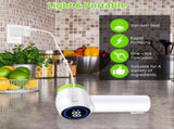 Green Electric Vacuum Sealer Kit Portable Mason Jar & Bag Sealing Machine with Digital Display, V1107-CS-ZKMFJ
