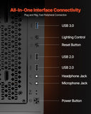 VEVOR PC Case Full-Tower Gaming Computer Case 3 PWM Fans for E-ATX Motherboard V952-DNJXQT140MMPDHRHW001V9