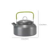 Camping Kettle, Stainless Steel Teapot, Whistling Water Kettle, Camping Picnic Stove Top, Portable V1189-WXFWAL-20260319-00355