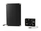 Solar Panel Fan Kit 20W Powered Mini Portable for Greenhouse Chicken Coop Pet House Window Exhaust V1294-YM0703-3114230026211