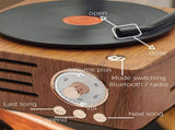 Vintage Gramophone Bluetooth Speaker - Retro Wireless Music Player with Classic Design V888-ELOSUNG33148