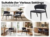 Artiss Dining Chairs Set of 2 Linen Fabric Soft Upholstered Chairs Charcoal DINC-KJ-7016-CHX2