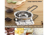 Double Boiler for Stove Top Candle Candy Chocolate Making Double Boiler Insert for Melting Pot Set V1192-AZ-W-26400