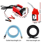 Giantz Fuel Transfer Pump Electric Diesel Kerosene Pump 12V DC 10GPM Nozzle Hose DO-PUMP-40L-DC