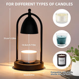 Battery candle warmer with 2 Bulbs/Electric Candle Warmer with Timer/Christmas Gifts for Candle V1369-AZ3-W-16025