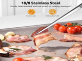 600F Heat Resistant 912 in Silicone Cooking Tongs with Non Stick Rubber Tips and 12" V1258-DP02-C-380