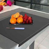 Black Acrylic Cutting Board with Lip 17.7X13.7 inch No-Scratches V1369-AZ3-W-11259