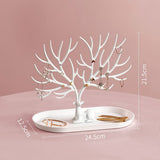 Antlers Jewelry Display Stand with Drawers, Necklace Earring Bracelet Jewelry Organizer Display V1192-AZ-W-16621