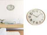 12 Inch Wooden Wall Clock Silent Non Ticking Wall Clock Battery Operated Round for Kitchen Home V1294-YM0901-3115240110411