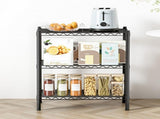 Artiss 3-Tier Shelving Unit Adjustable Garage Storage Shelves Kitchen Rack Steel SU-60X70-BK