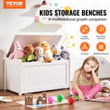 VEVOR Kids Toy Storage Bench Wooden Toy Box Chest 32.68 x 17.91 x 24.02" White V952-XTETCWDYHLBC1UNIRV0