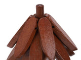 Wooden Trivets Heat Resistance Modern Walnut Wood Tree Shape Trivet Set for Hot Dishes V1294-YM0901-3117260002011