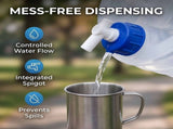 Collapsible Water Container With Spigot, 2PCS 3L Large-Capacity Collapsible Water Bucket With V1366-AZ2-W-15287
