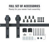 8FT Sliding Barn Door Hardware Closet Track Kit for Single Door I Hanger V952-GCYMWJTJHS8FDEY4EV0