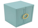 Jewelry Storage Box Leather Double Door Green European Style Storage Case for Necklace Earring Watch V1294-YM0715-3117220125011