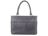 Pierre Cardin Womens Leather Perforated Shoulder Bag with stud Detailing - Teal V563-PC-3346-TEAL