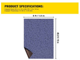 Deep Blue Marine Carpet 6 ft x 49.2 ft Marine Carpeting Marine Grade Carpet for Boats with V952-JZXWDTLS1.8X15M01V0