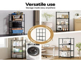 Artiss 4-Tier Shelving Unit Adjustable Garage Storage Shelves Kitchen Rack Steel SU-60X120-BK
