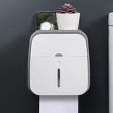Wall Mounted Tissue Box Holder Strong Bearing Tissue Dispenser with Transparent Viewing Window for V1294-YM0716-3117220133813