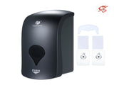 CHUANGDIAN 1000ml No Drilling Wall Mounted Soap Dispenser Shower Gel Liquid Shampoo Dispenser Holder V1294-YM0901-H24403GY