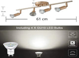 Modern 4-Light Track Lighting Kit LED V178-33057
