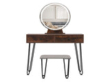 Levede Dressing Table LED Light Strip Brown VM1024-BR