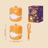 Dual-Expression Halloween Pumpkin Night Light with 7 Modes, Pull-String Control, and Rechargeable V1341-ZY-LHA5W2PK-2PCS