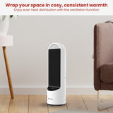 Dimplex 2kW Personal DC Digital Ceramic Heater in Black and White DHCHR20D
