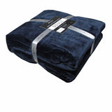 Jenny Mclean 300GSM Douce Super Soft Plush Blanket 220 x 240 cm Navy V442-RAN-BLANKET-300GSMDOUCE-NAVY-RE