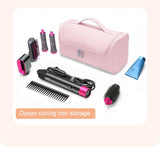 Blue Portable Hair Styling Tool Organizer - Travel Storage Bag with Compartments V888-ELOSUNG16230