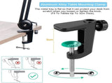 Heavy Duty Microphone Arm Microphone Stand Suspension Scissor Boom Stands with 6" Pop Filter and V178-14780