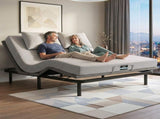 Artiss King Bed Frame and Giselle Bedding King Memory Foam Mattress Set, Electric Bed Base with Zero EAB-8183-NOBLE-15-K