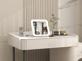 Lighted Vanity Mirror, Makeup Mirror with Light, Dimmable Touch Screen, Portable Travel Mirror with V1369-AZ3-W-06478
