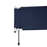 Camping Bed Folding Stretcher Light Weight w/ Carry Bag Camp Portable - navy V610-CAMSTRECOL-NAV