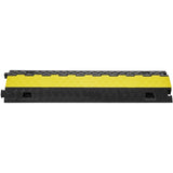 VEVOR 5 PCs Cable Protector Ramp, 2 Channel, 10000 kg/axle Capacity Heavy Duty TPU Wire Cover Ramp V952-SK52WH1211TPU2ZI9V0