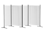 Artiss 4 Panel Room Divider Screen 345x180cm Fabric White RD-D-PLY-345-WH