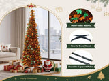 Jingle Jollys 160cm Pop Up Christmas Tree Artificial Christmas Tree Golden Maple Leaf PUT-XMAS-5IN-5