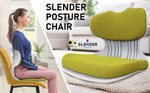 2X Slender Chair Posture Correction Seat Floor Lounge Padded Stackable LIME V274-FT-SLDC-GNYE-X2