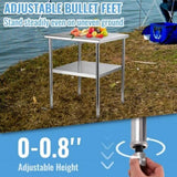 Stainless Steel Work Prep Table Commercial Food Prep Table 30x30x36in V952-J30X30X36INCHMQ0DV0