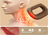 Portable Heated Fascia Ring Massager with 5-Speed Vibration & USB-C Charging Deep Tissue Muscle V1107-CS-ZDAMQ3