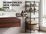 Artiss 2X Floor Standing Corner Shower Caddy 5 Tier Bathroom Organizer Black BSR-A-5T-142HX2