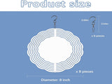 8 Pcs Sublimation Wind Spinner Blanks 8 Inch Bulk Aluminum Metal Sublimation Blanks Product Heat V1188-CYX-LHJ-2093