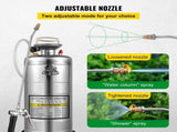 3.5Gal Stainless Steel Sprayer,l Set 20" Wand& Handle& 3FT Reinforced Hose, Hand Pump Sprayer V952-PWQBXG12L00000001V0