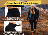 Women Lyocell High Waist Thermal Long Johns, Fleece Lined Slim Fit Base Layer Pants, Stretchy Warm V1197-FZ-070713