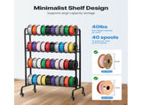 3D Printer Filament Storage Rack, 4 Tier Heavy Duty Storage Shelf, Rolling Filament Spool Holders V952-3DDYSNJYDSSCMA4RR001V0