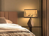 Lamp Shades Set of 2,Fabric Lampshades with Deers V1369-AZ3-W-11887